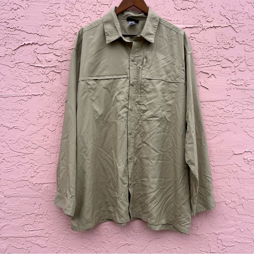 Patagonia Lightweight Tan Field Shirt Button Up Size XXL